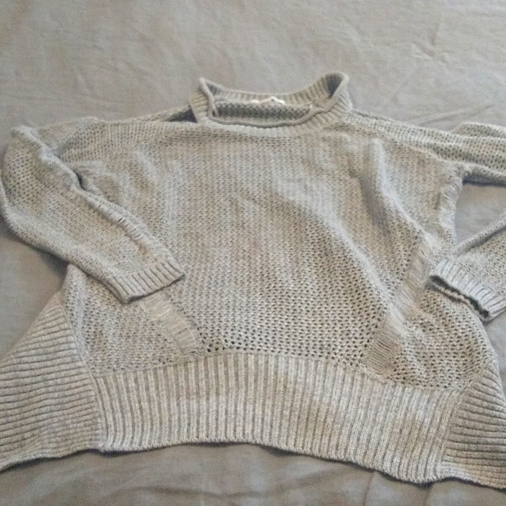 Knit grey sweater